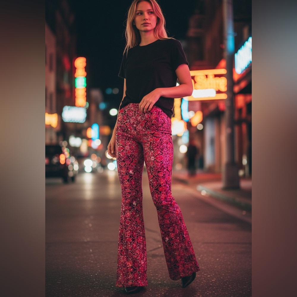 SHOW ME YOUR MUMU PINK BELLS PANTS